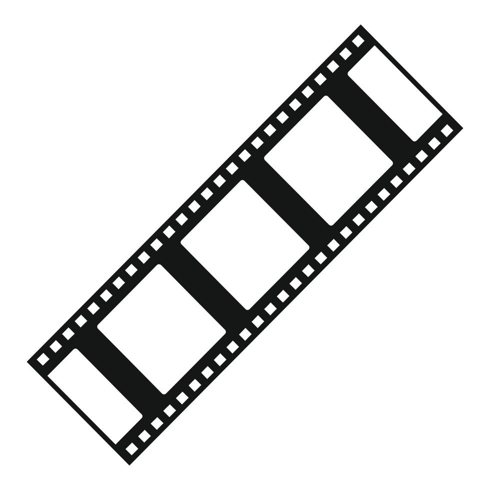 Cinema film icon, simple style vector