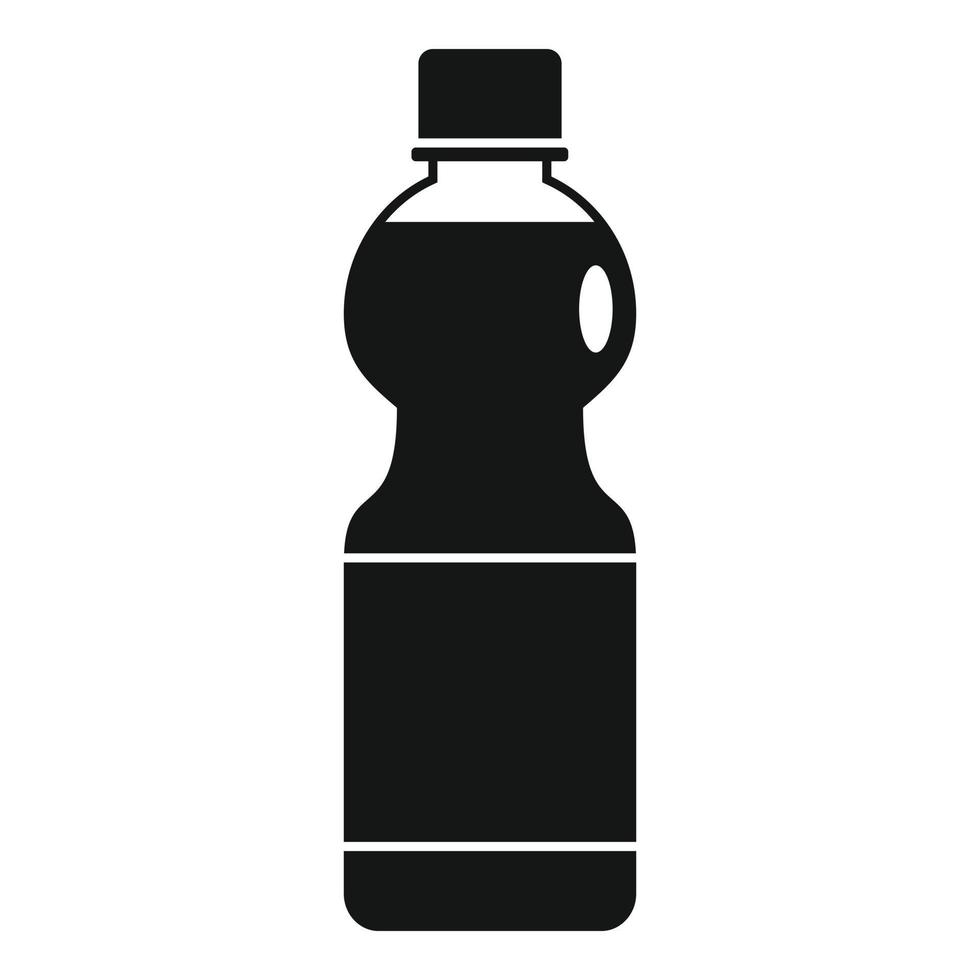 icono de refresco de naranja, estilo simple vector