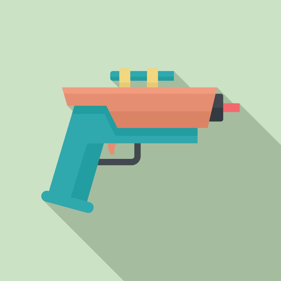 Child blaster icon, flat style vector