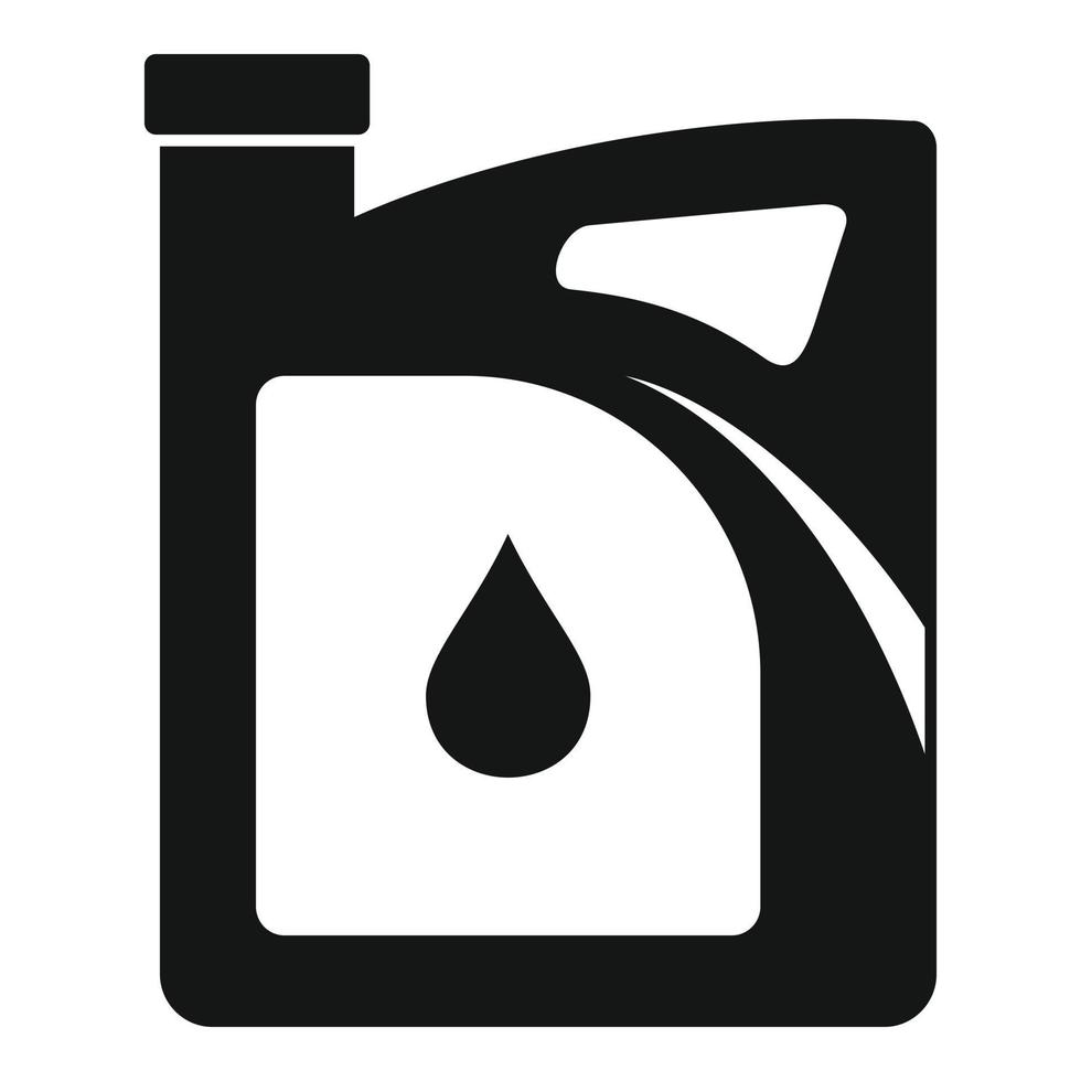 Service motor oil icon, simple style vector