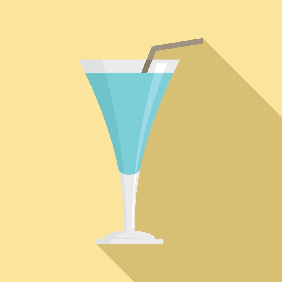 Cocktail drink icon, flat style vector