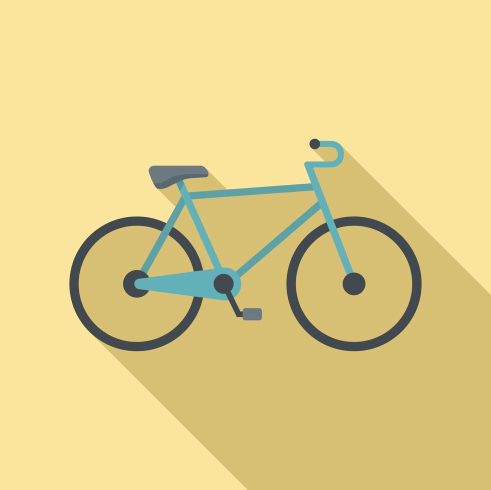 Swedish bike icon, flat style vector