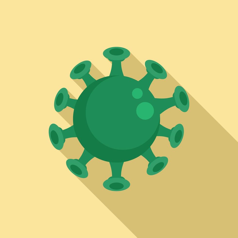 Chicken pox virus icon, flat style vector