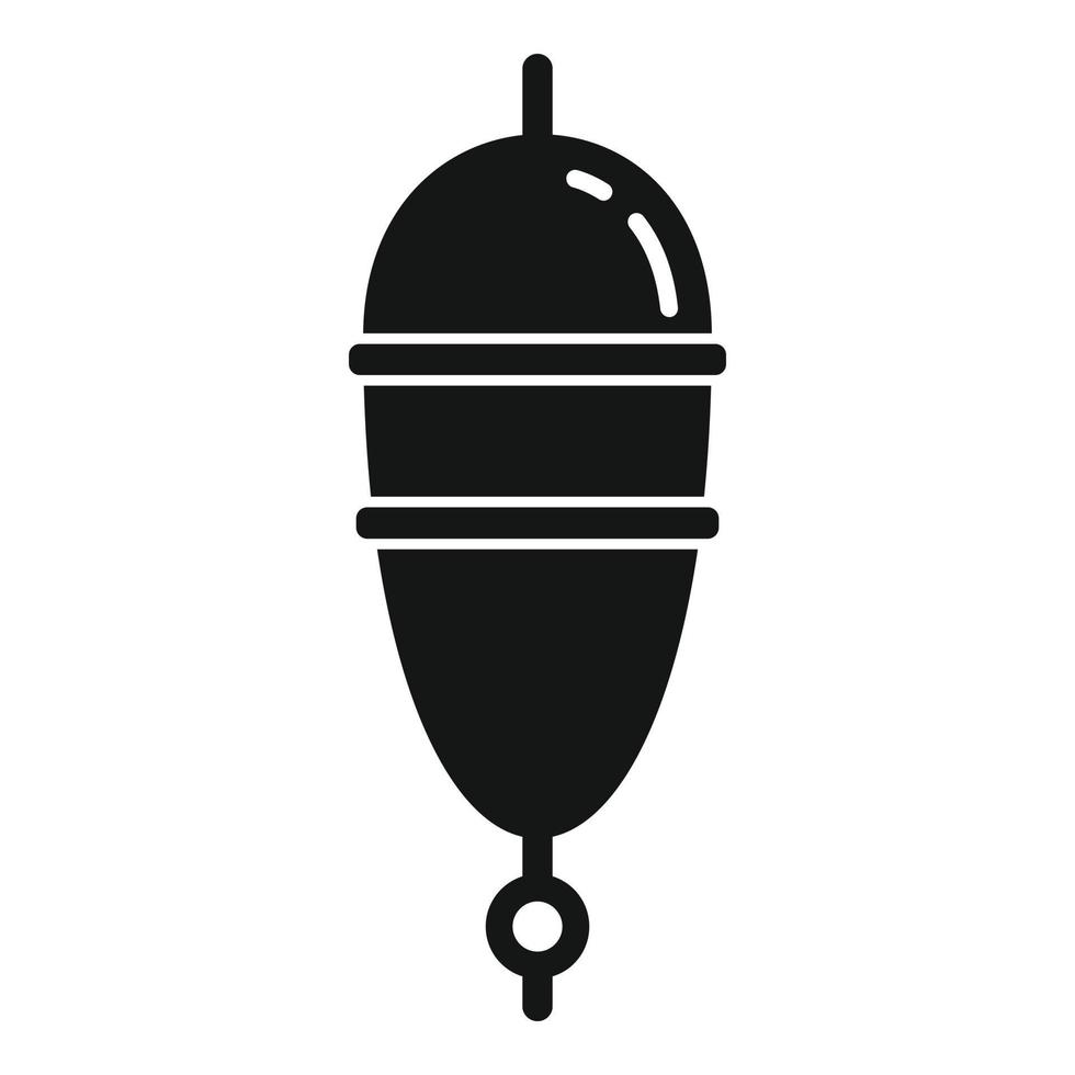Bobber leisure icon, simple style vector