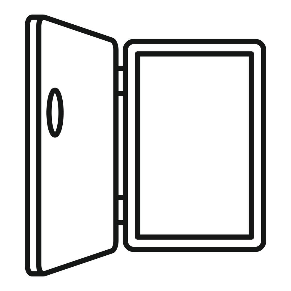 Strategy door icon, outline style vector