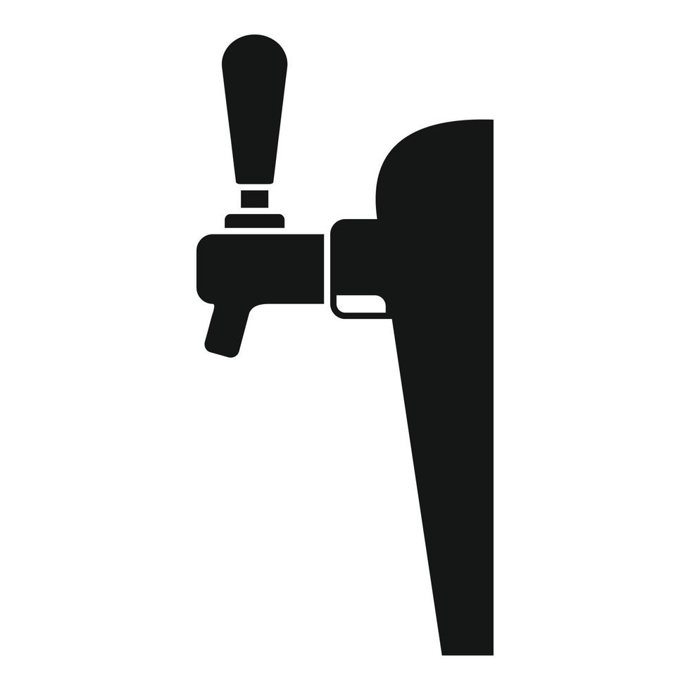 Beer faucet icon, simple style 14545882 Vector Art at Vecteezy