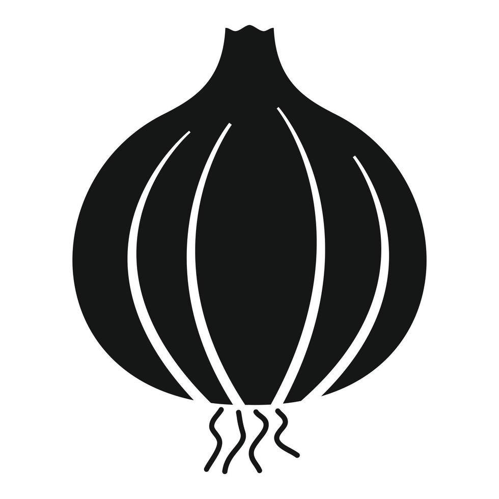 Farm onion icon, simple style vector