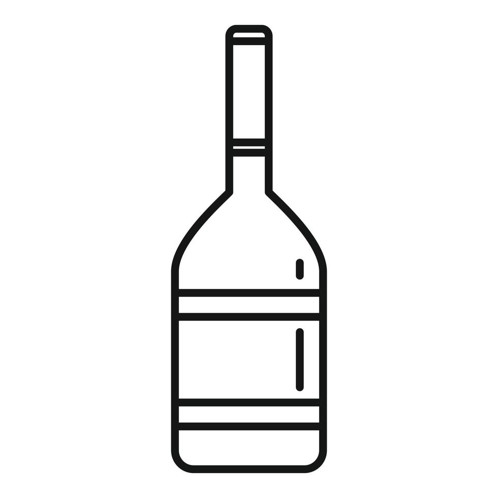 icono de alcohol libre de impuestos, estilo de contorno vector