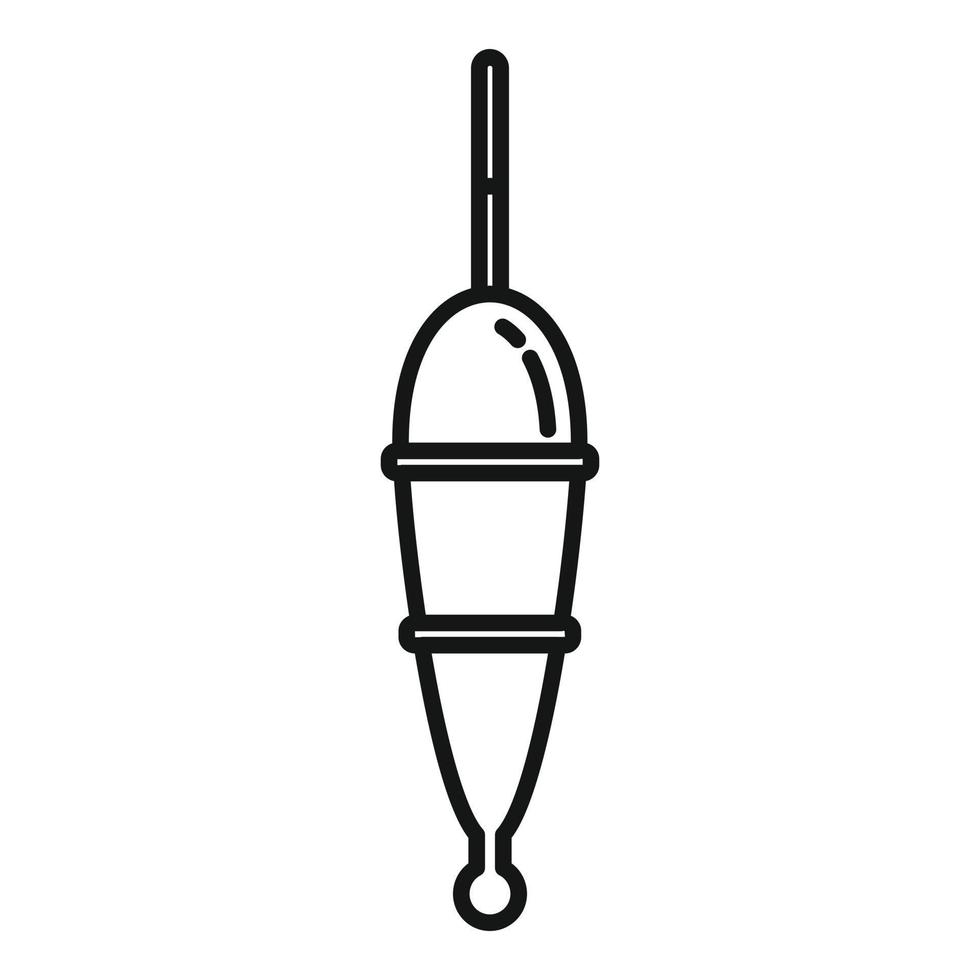 Bobber bait icon, outline style vector