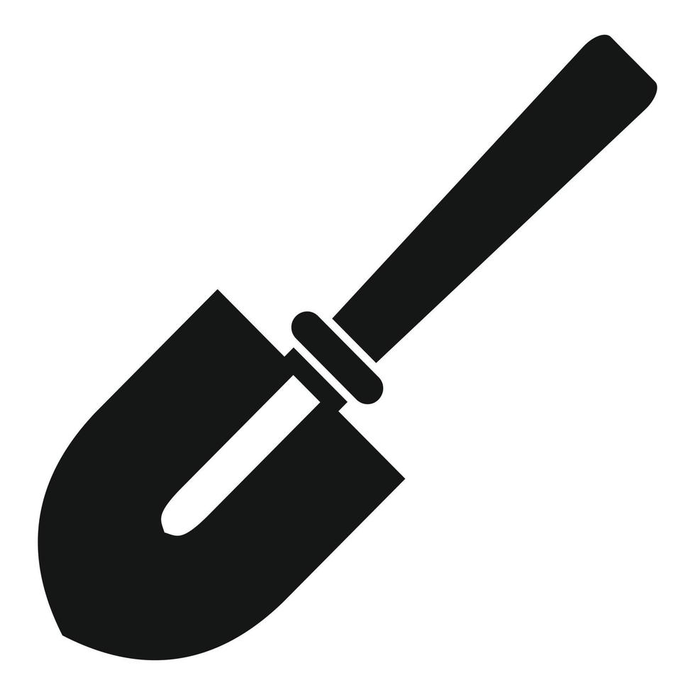 Hand shovel icon, simple style vector