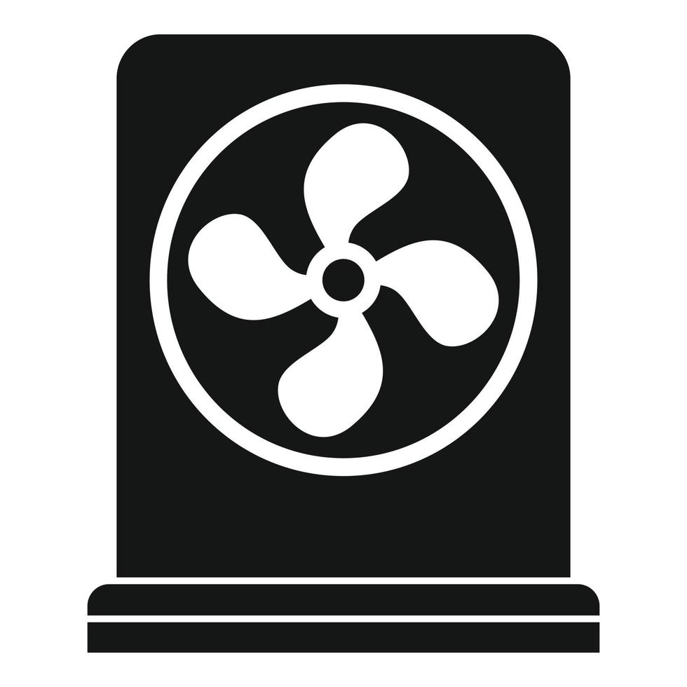 Home fan stand icon, simple style vector