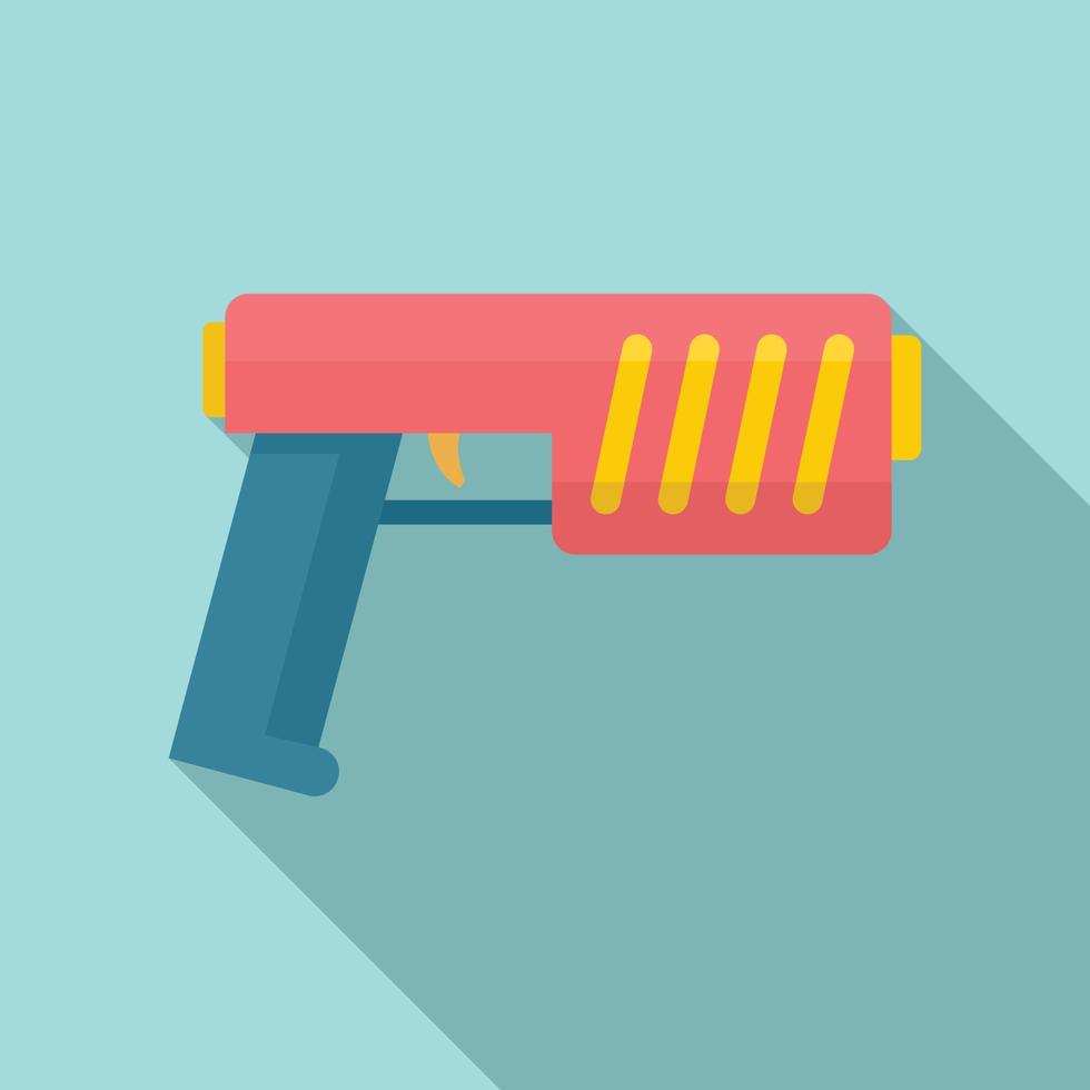 Fantastic blaster icon, flat style vector