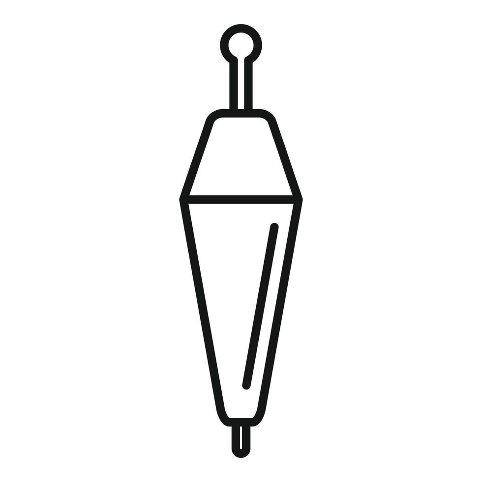 Tool bobber icon, outline style vector