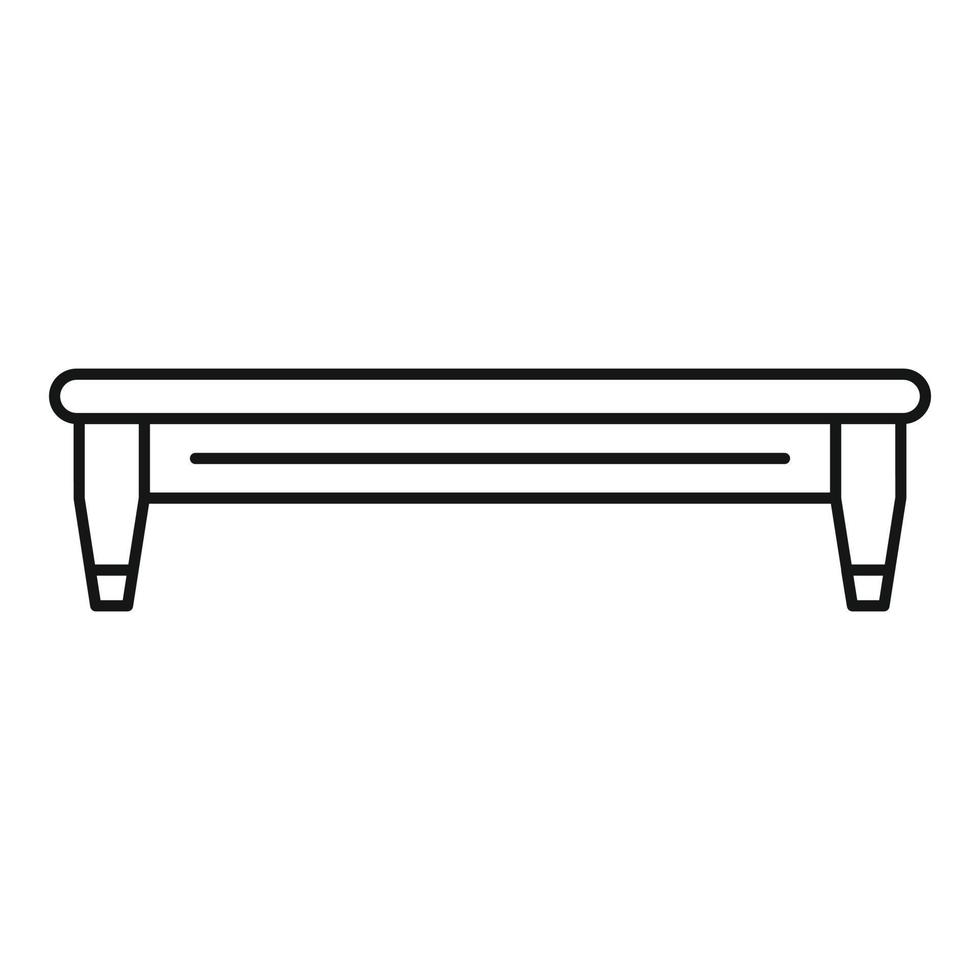 Comfort bench icon, outline style vector