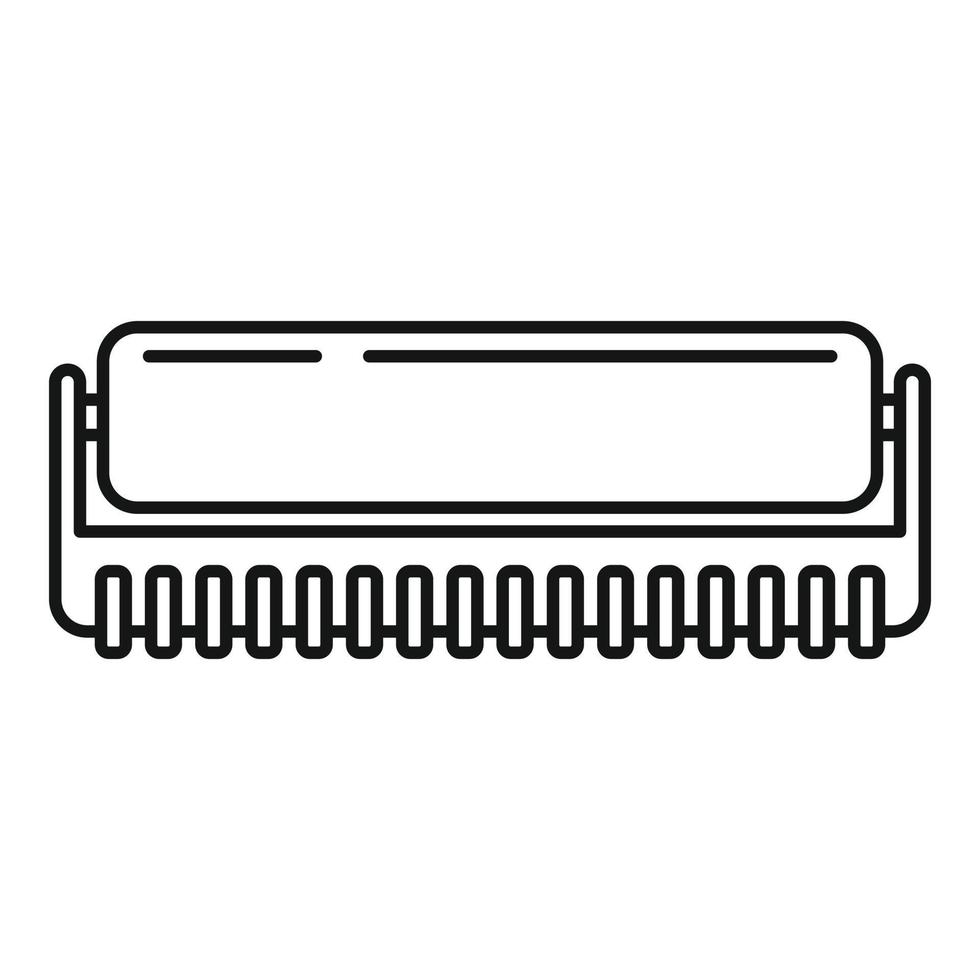 Roll toner icon, outline style vector