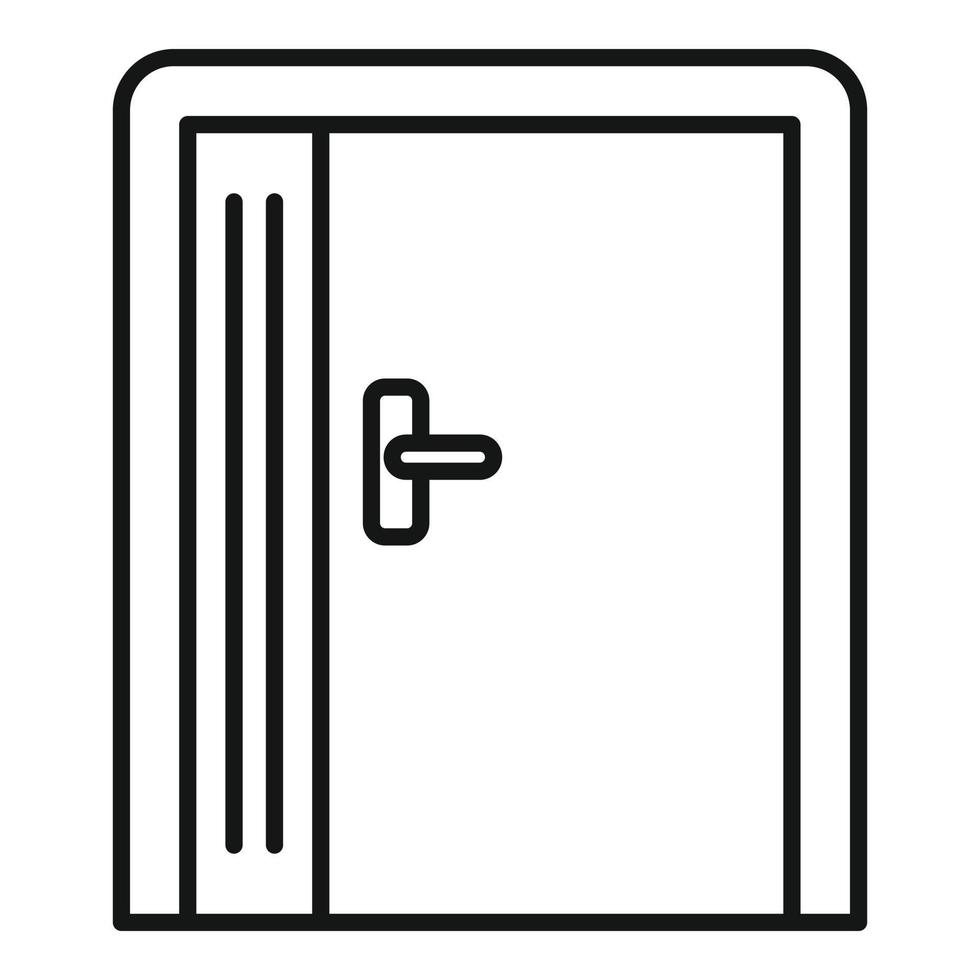 Emergency exit icon, outline style 14549146 Vector Art at Vecteezy