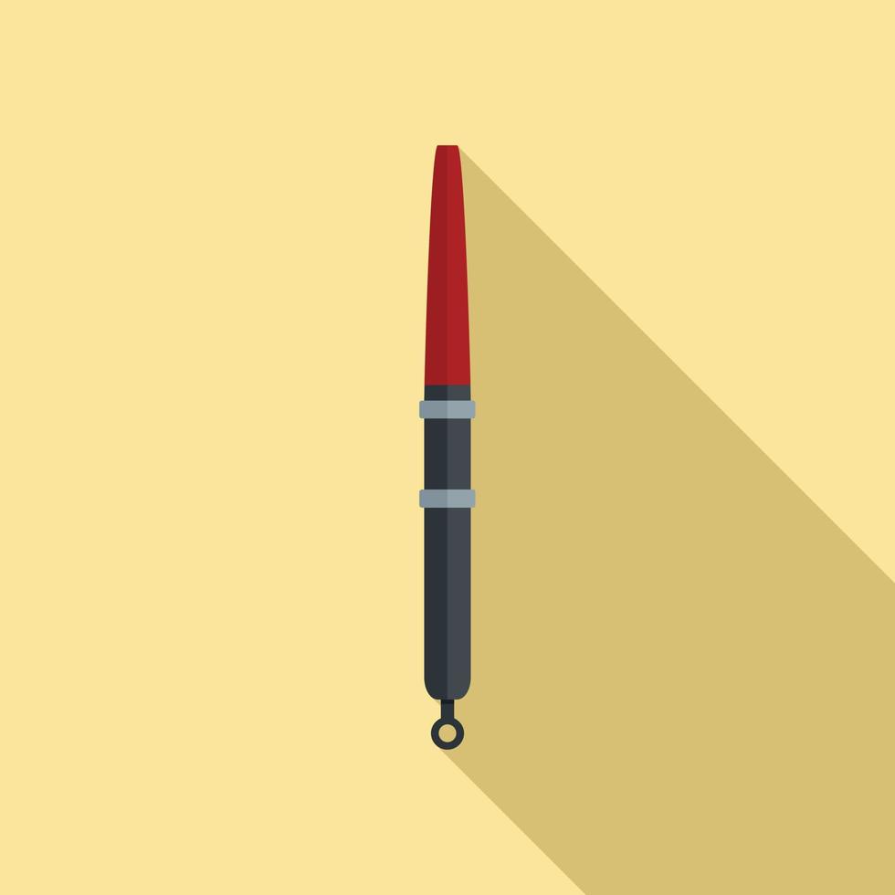Bobber tackle icon, flat style vector