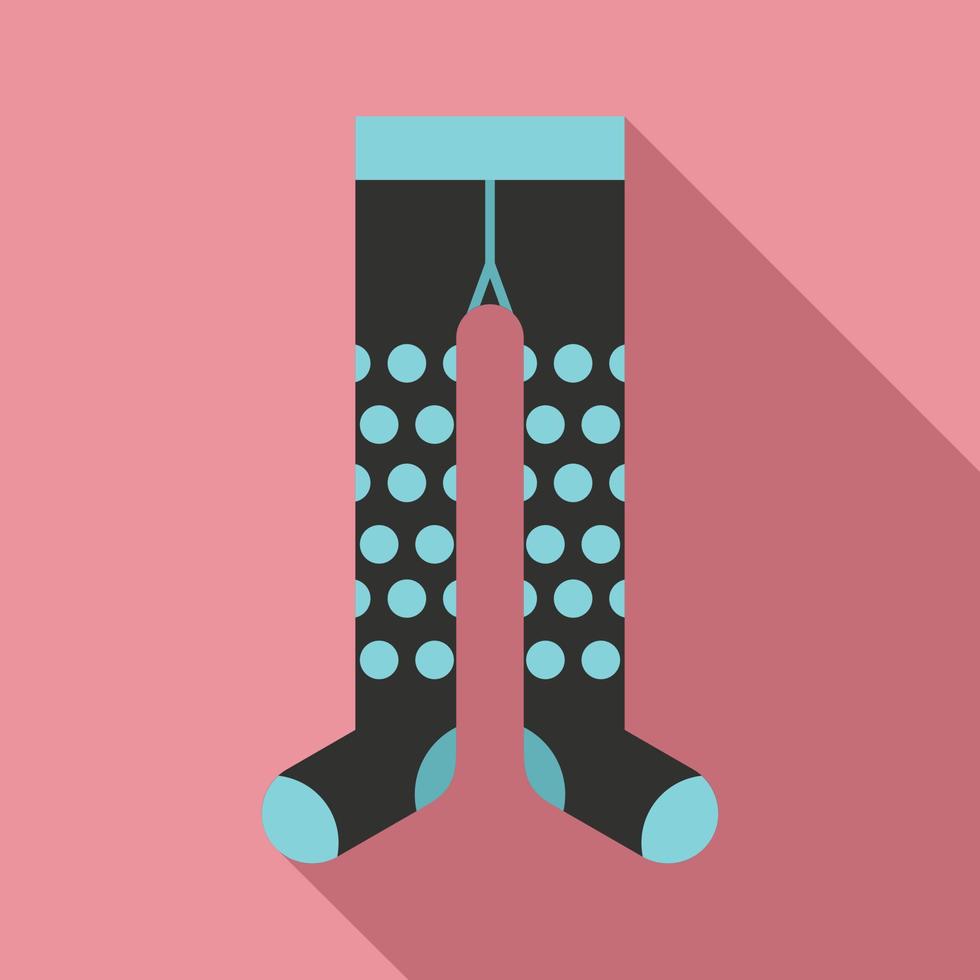 Dotted tights icon, flat style vector