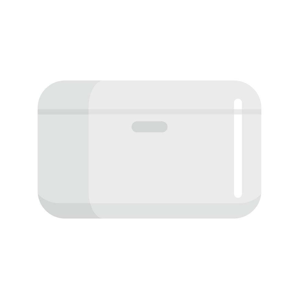 Home smart speaker icon, flat style vector