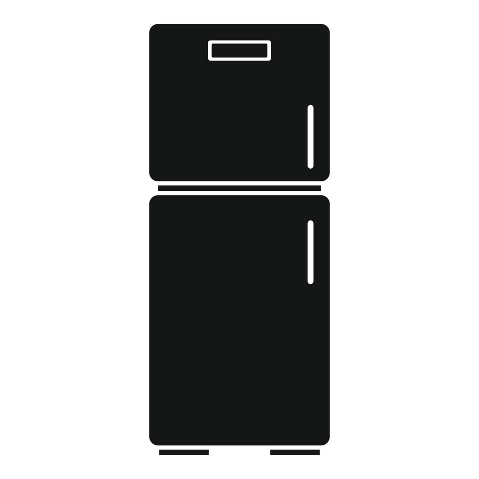Full fridge icon, simple style vector