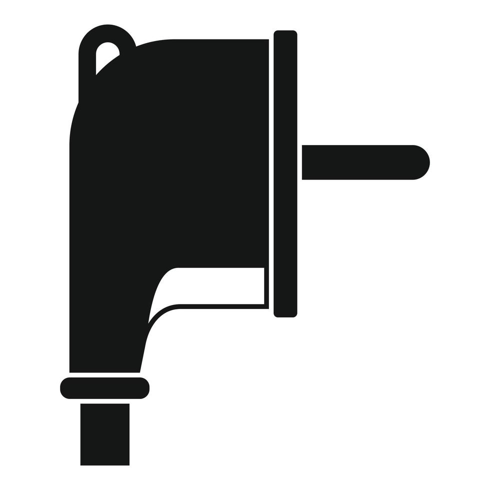 Europe plug icon, simple style vector