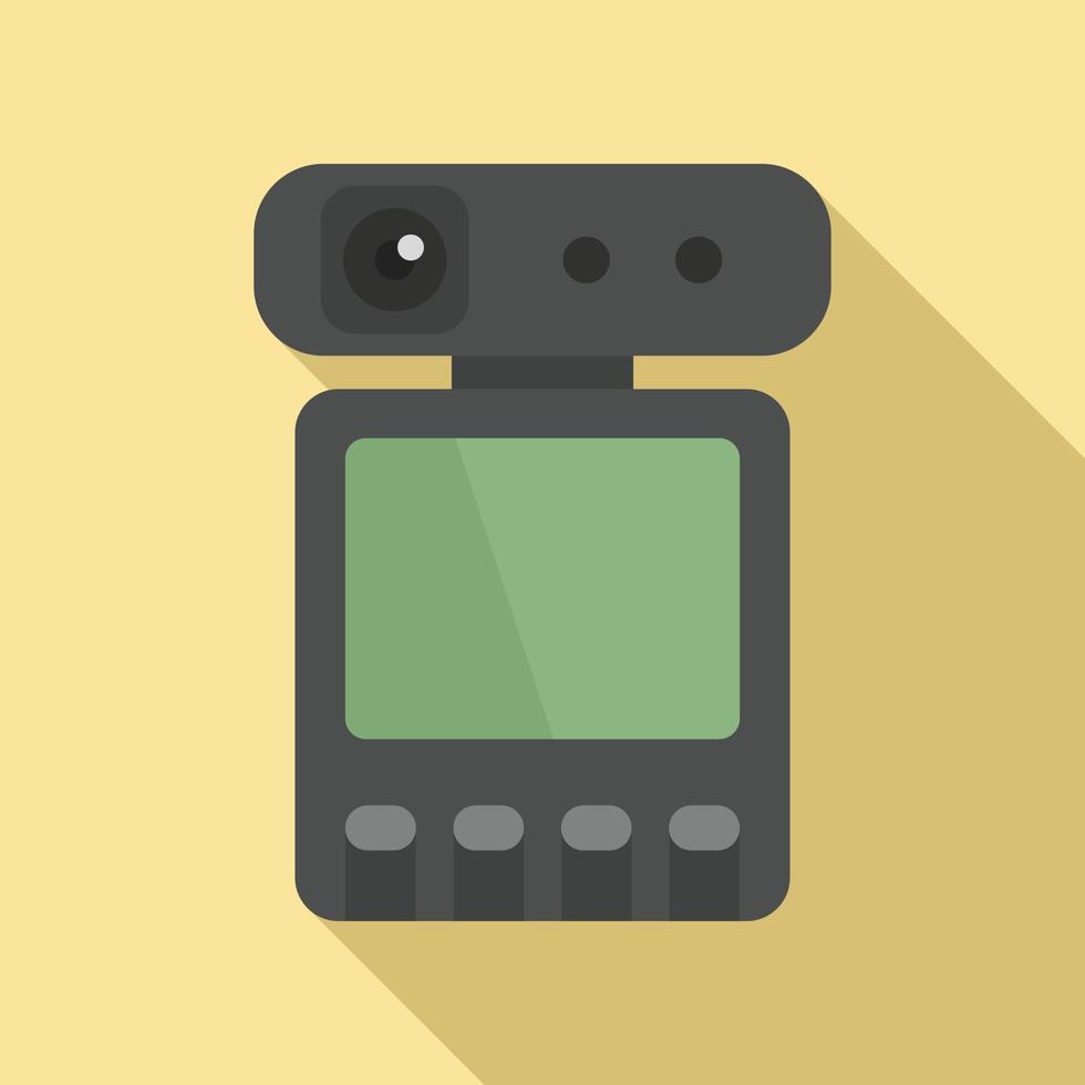 Dvr recorder icon, flat style vector