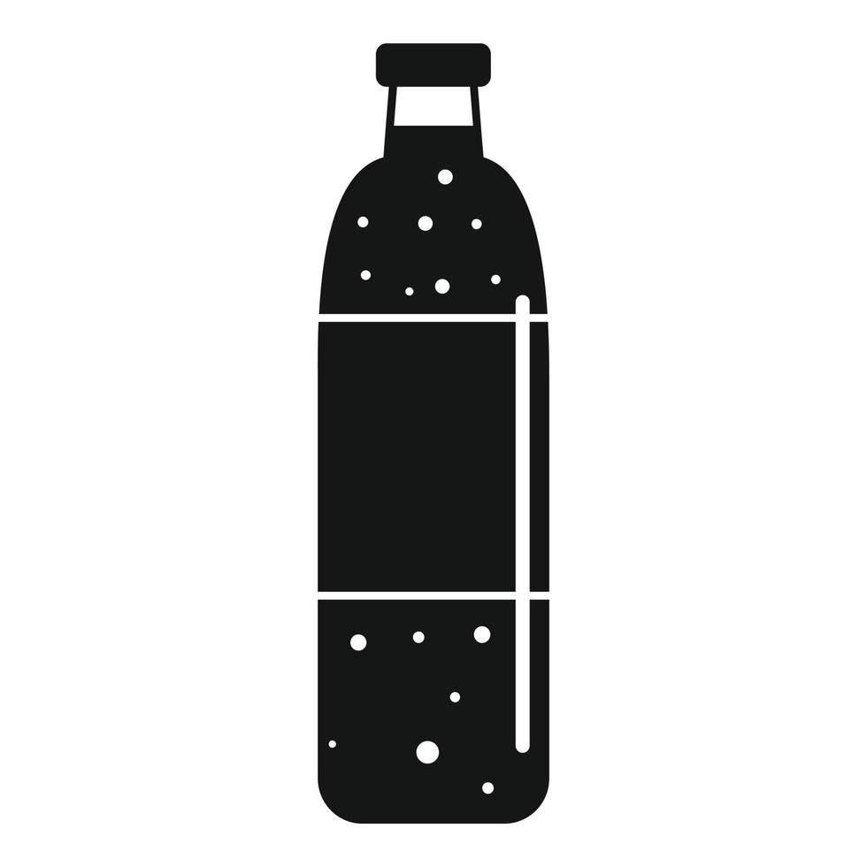 Soda plastic bottle icon, simple style vector