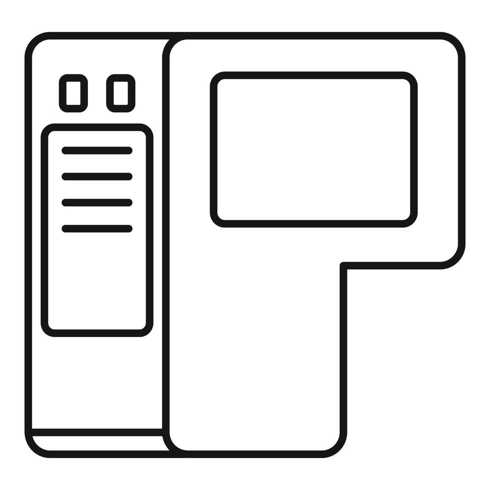 Drop cartridge icon, outline style vector