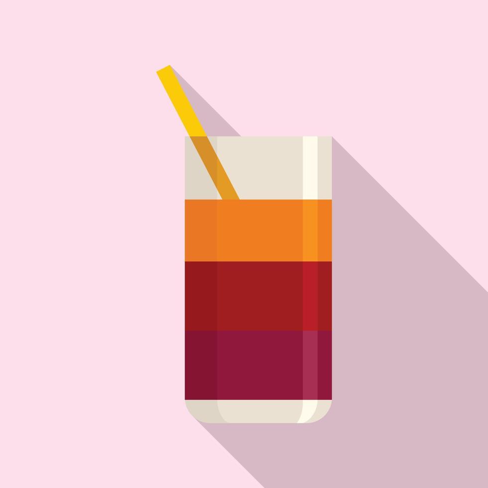 Cocktail party glass icon, flat style vector