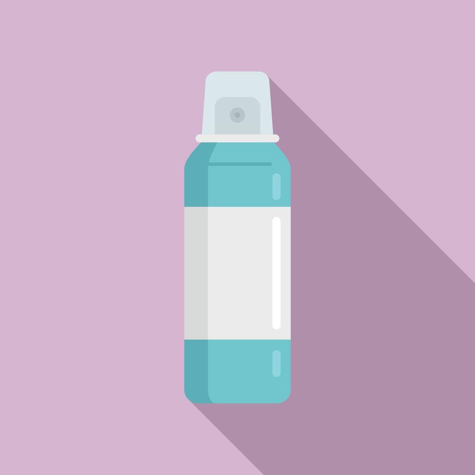 Skin shaving foam icon, flat style vector