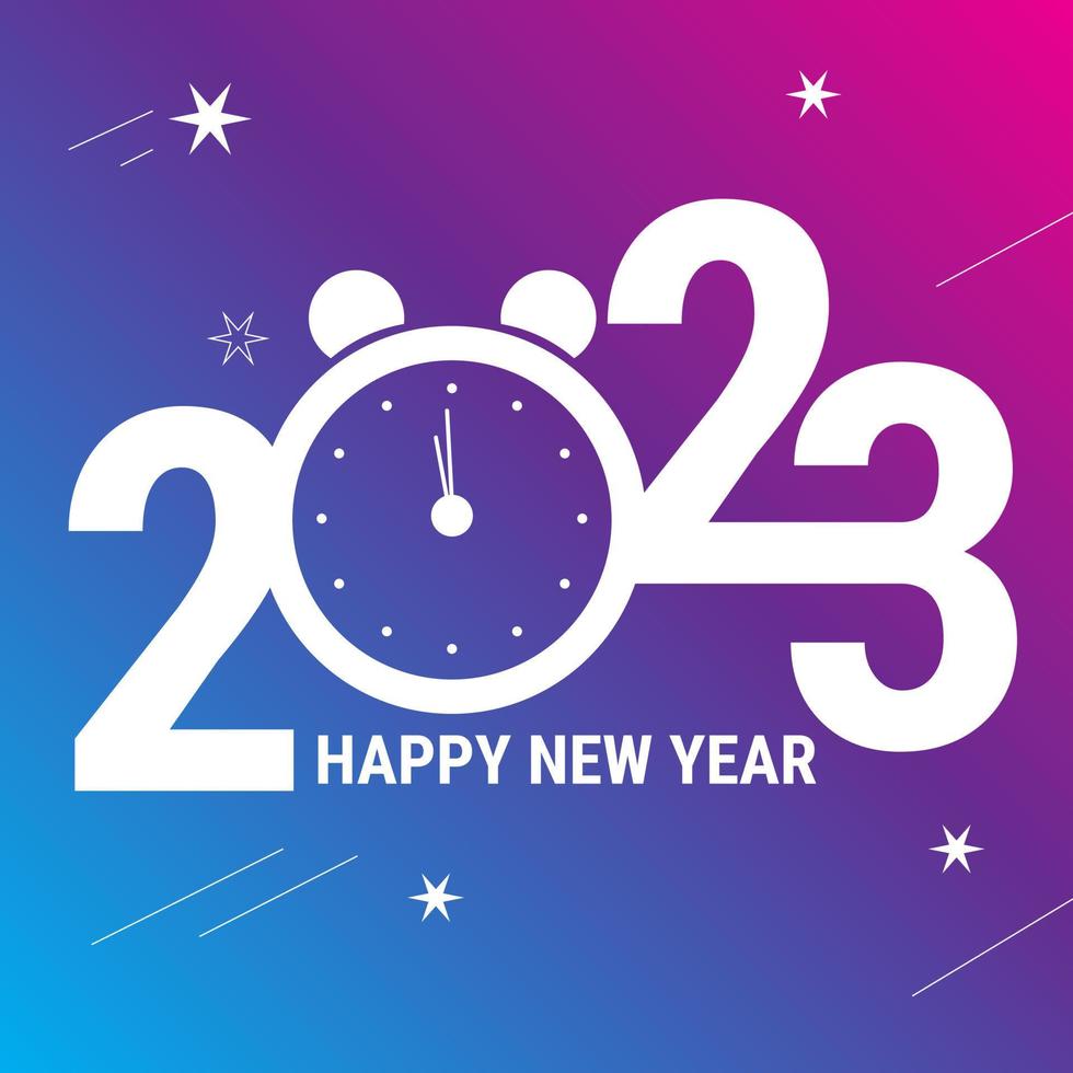 2023 Happy New Year Background Design. Greeting Card, Banner, Poster. Eps10 Vector Illustration.