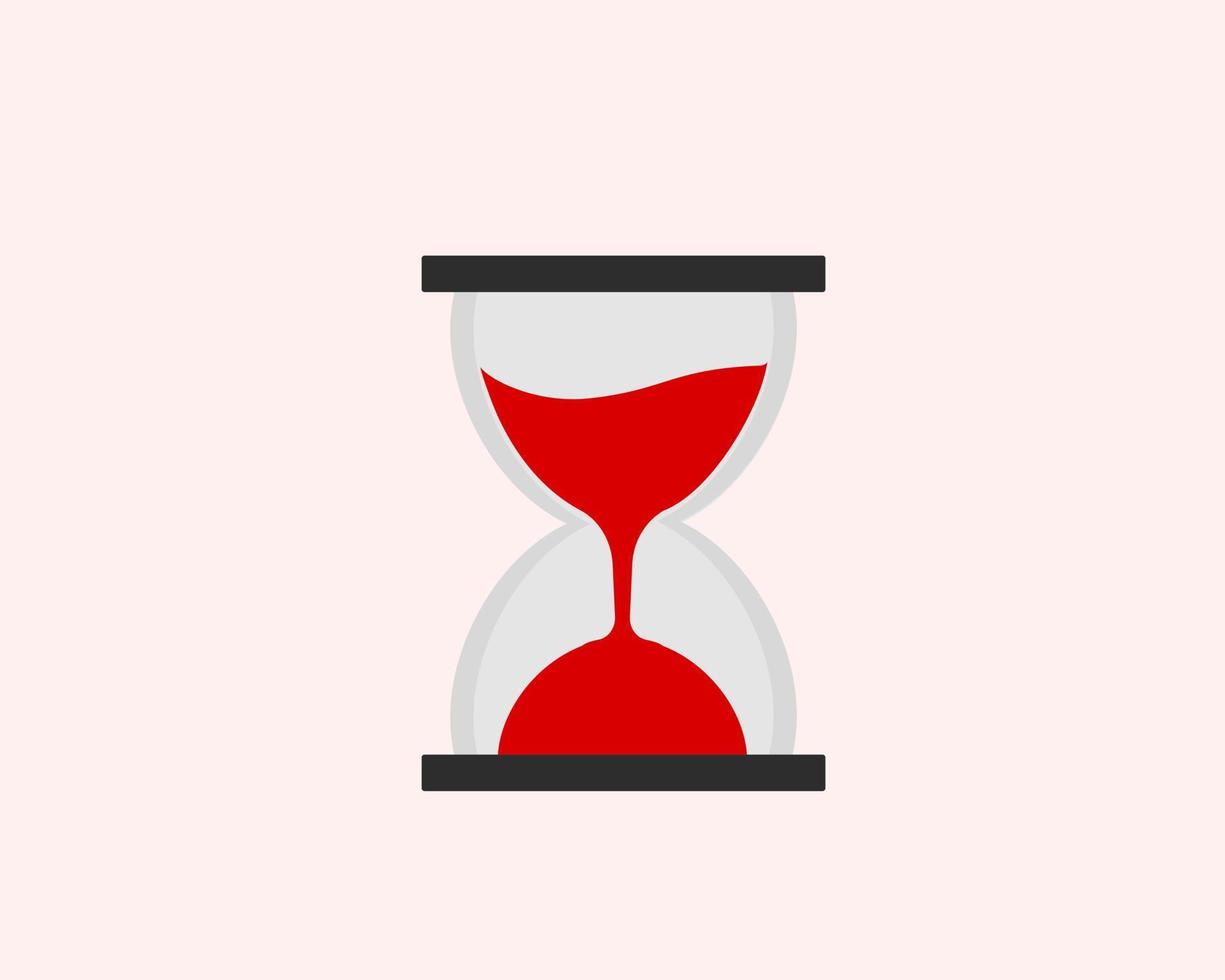 Hourglass or sand timer Icon illustration Vector