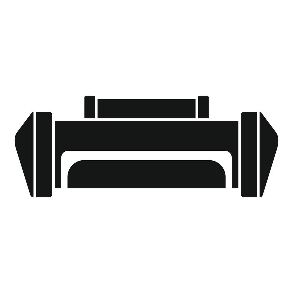 Service cartridge icon, simple style vector