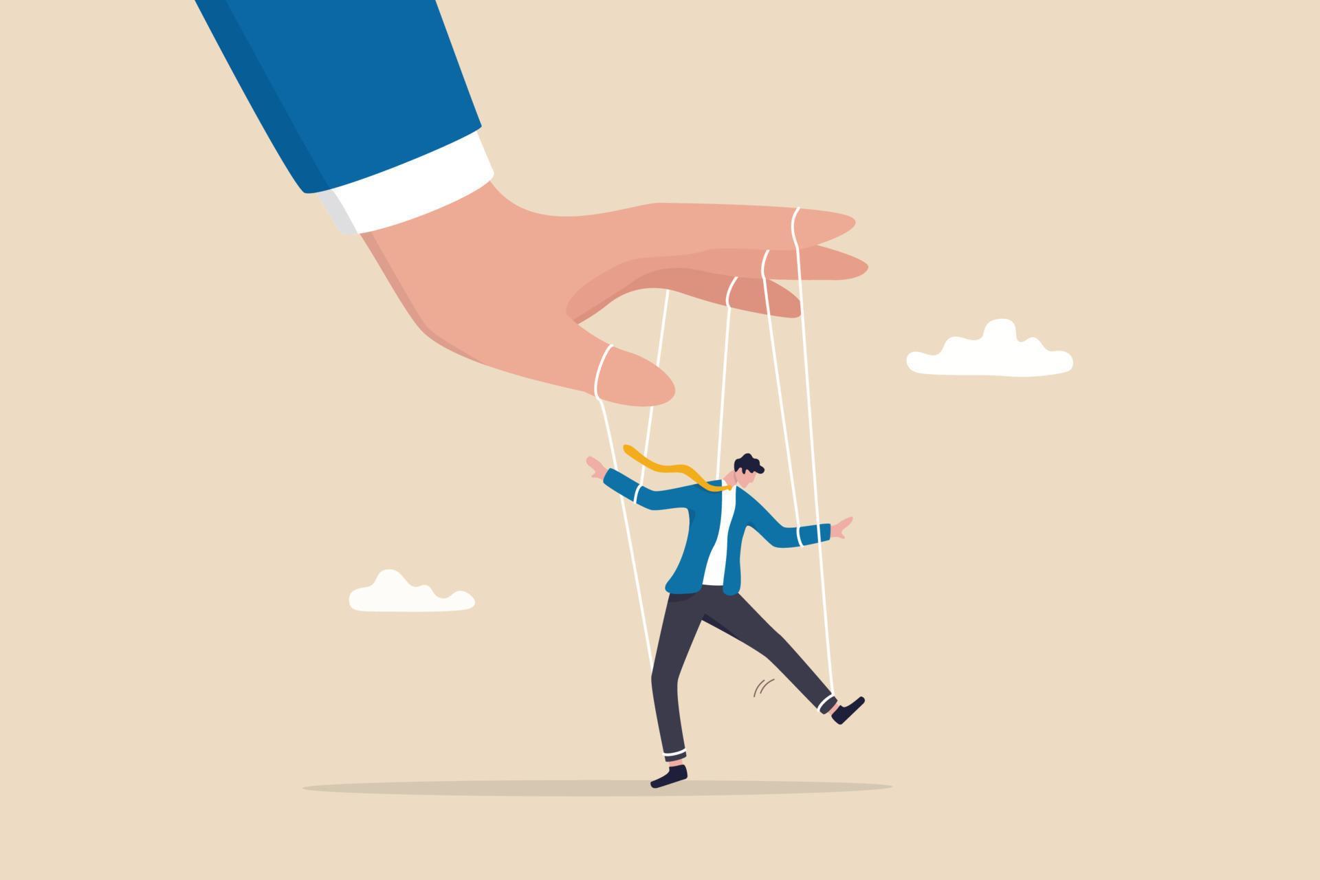 Domination or manipulate by control puppet doll, or