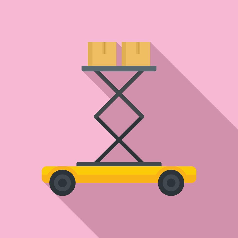 Lift platform icon, flat style vector