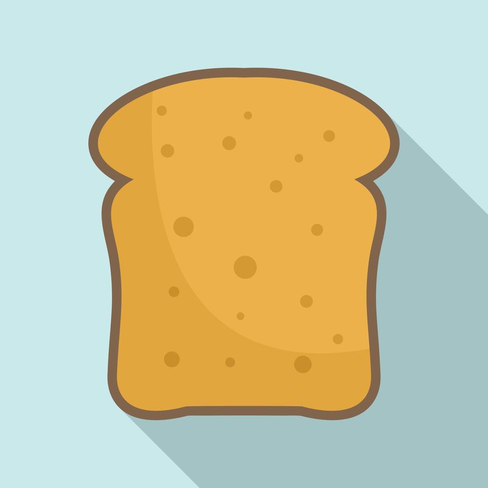 French toast icon, flat style vector