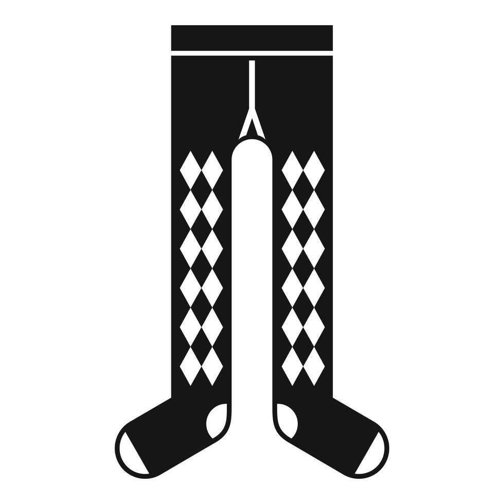 Male tights icon, simple style vector