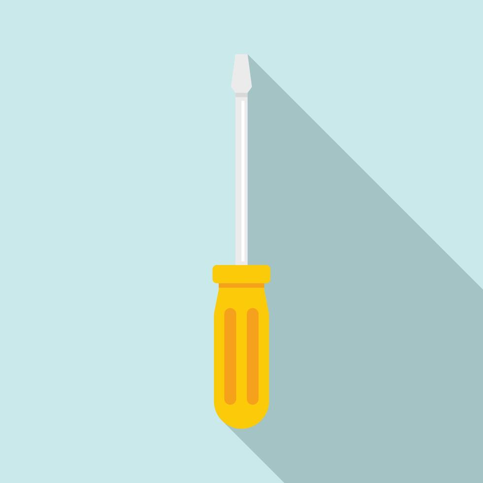 Line phone screwdriver icon, flat style vector