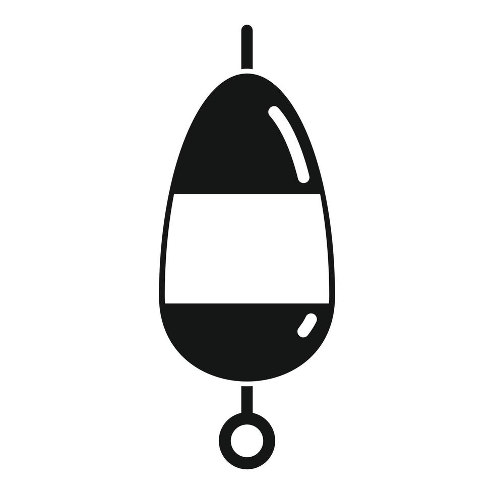 Bobber water icon, simple style vector