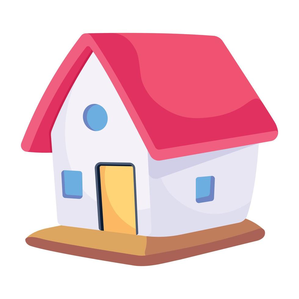 Get a 2d icon of house vector
