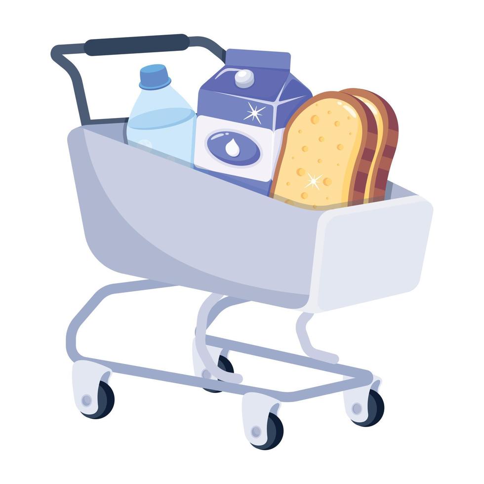 A modern 2d icon of donation parcel vector