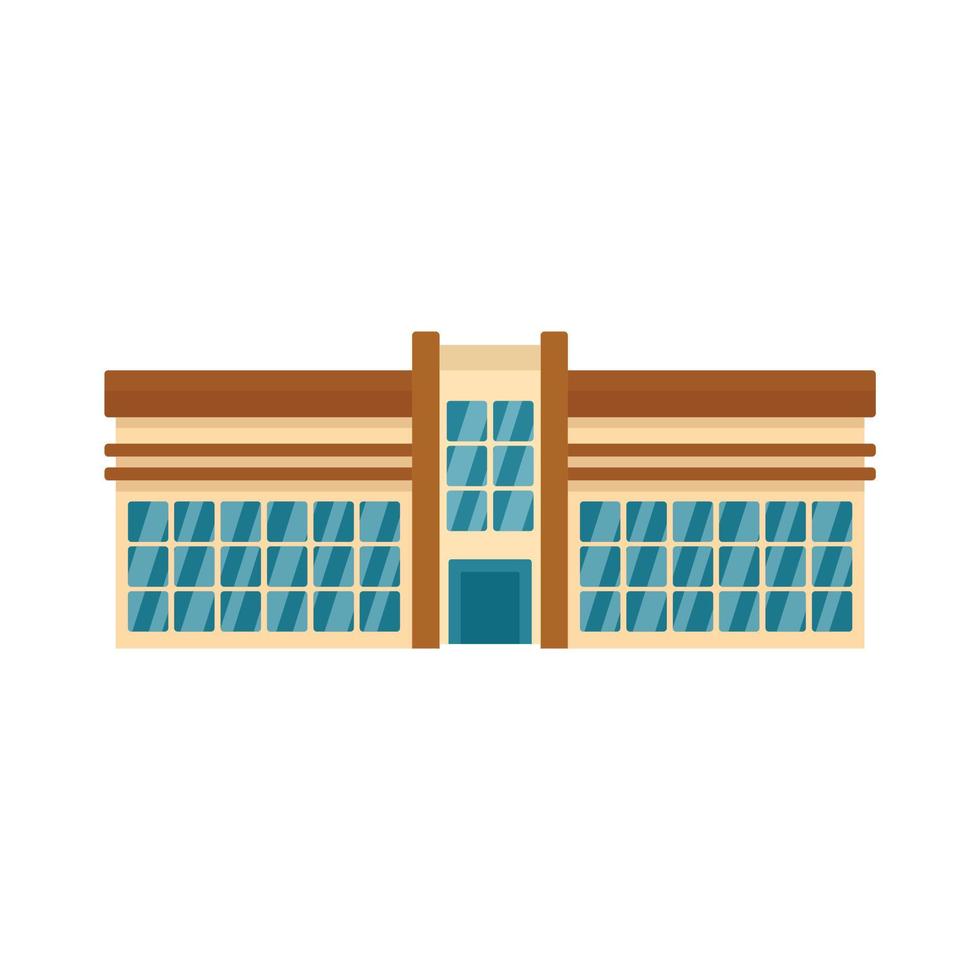 Modern mall icon, flat style vector