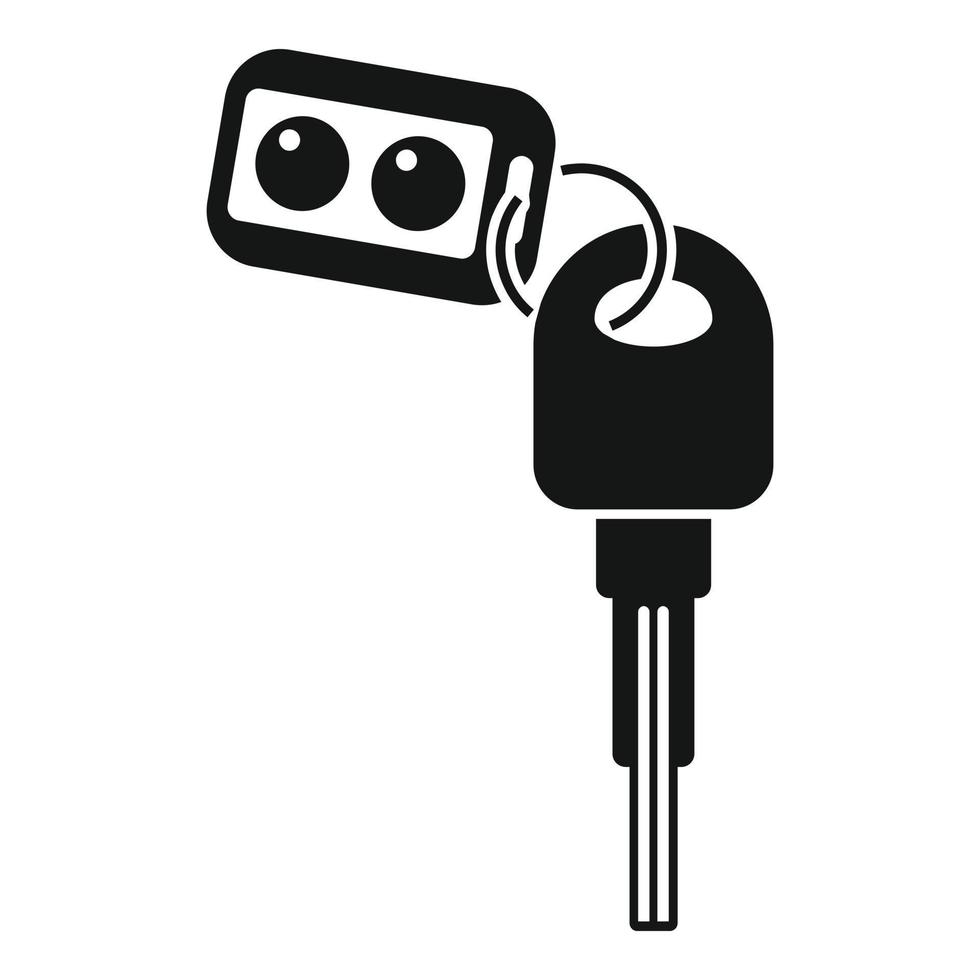 Safety car alarm icon, simple style vector