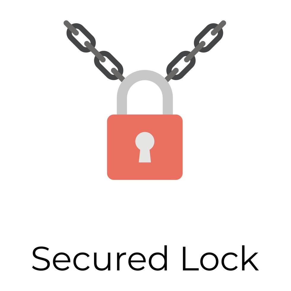 Trendy Secure Padlock 14550122 Vector Art at Vecteezy