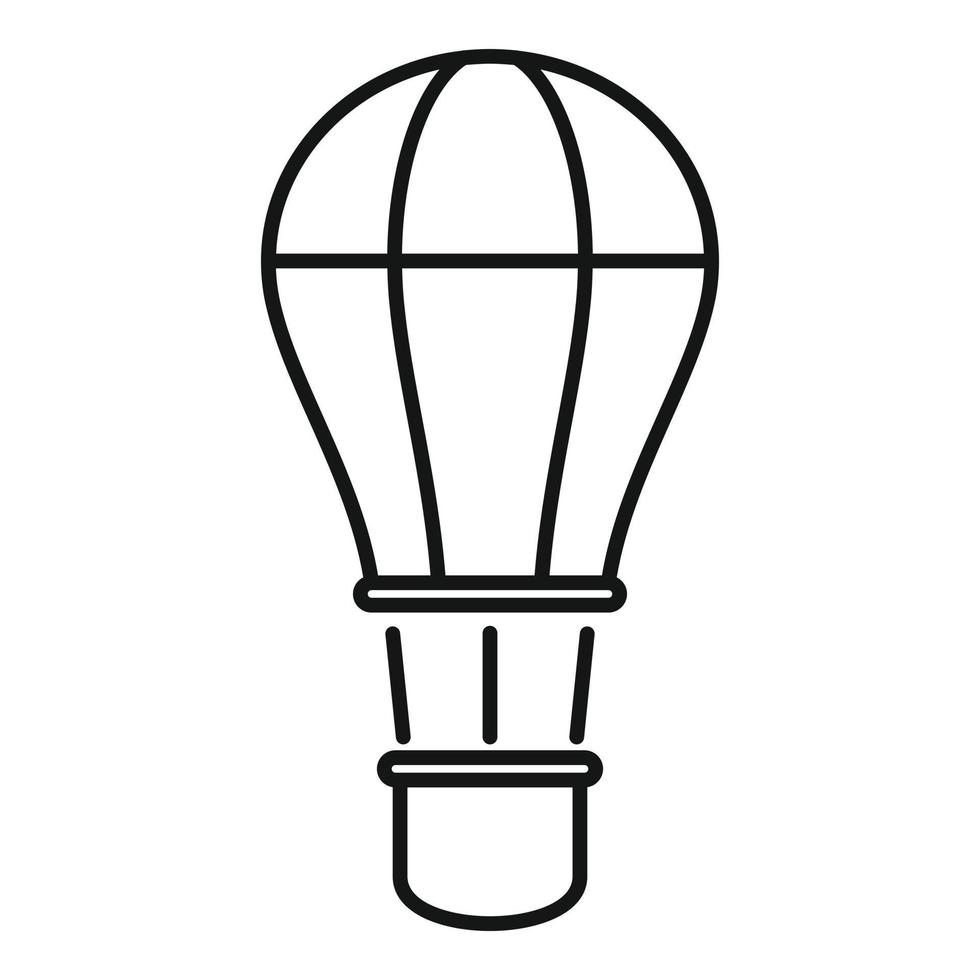Fly air balloon icon, outline style vector