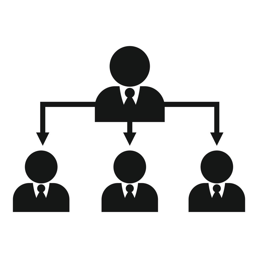 Referral program icon, simple style vector