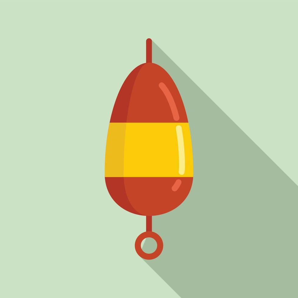 Bobber water icon, flat style vector