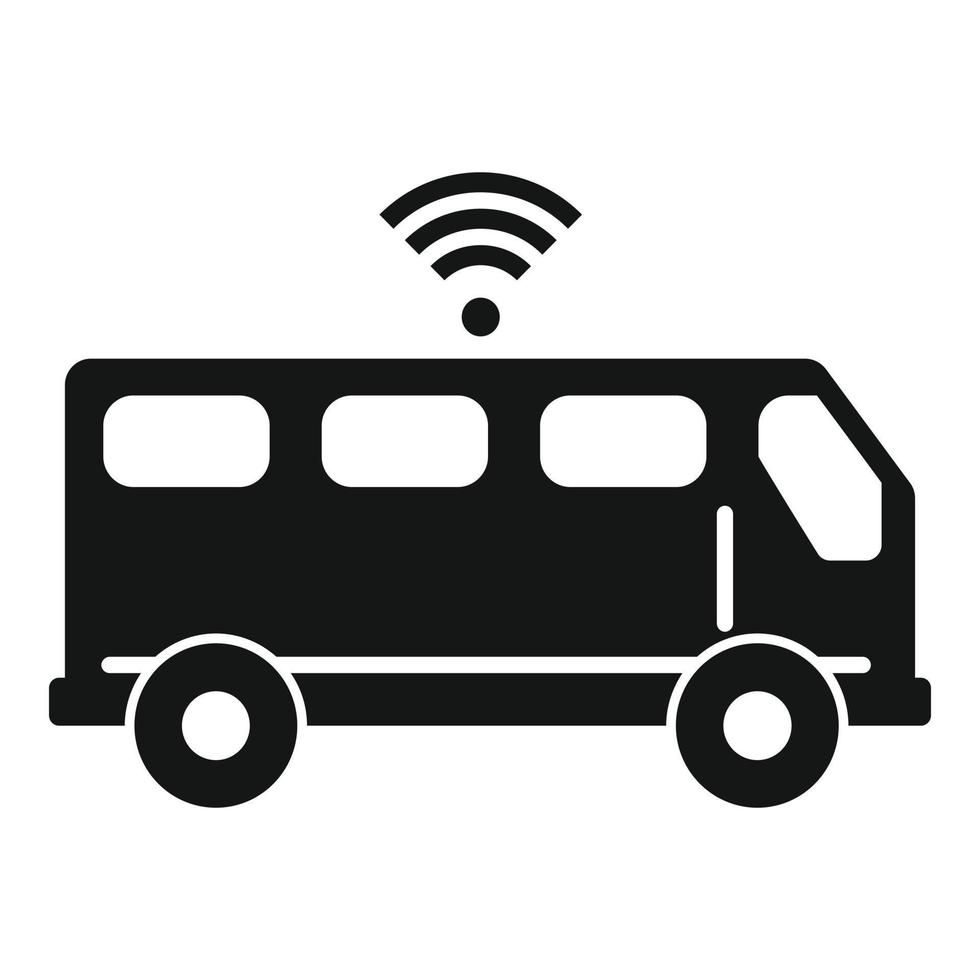 Wifi transport icon, simple style vector