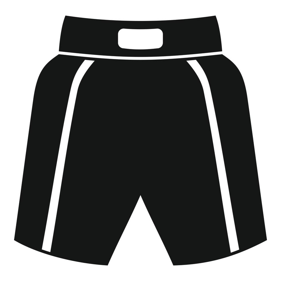 icono de pantalones cortos de boxeo, estilo simple vector