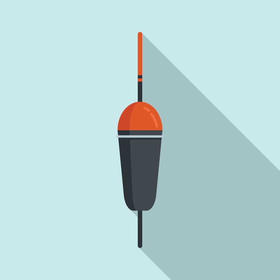Bobber cork icon, flat style vector